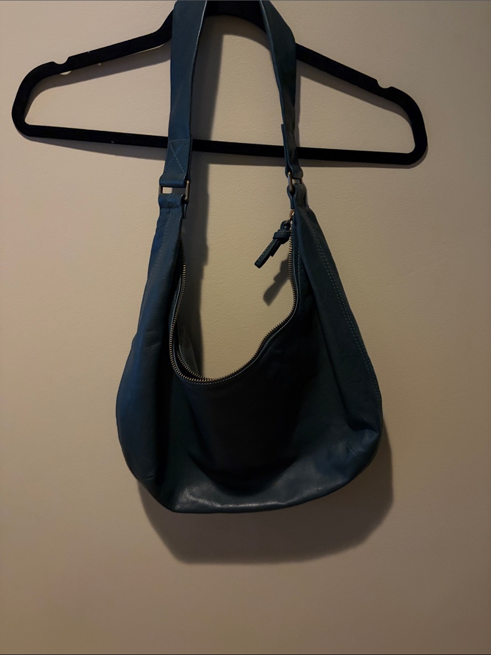 Madewell | Green Leather Hobo Bag